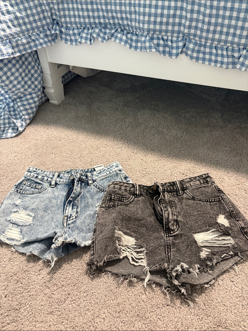 set of two Shein girls jean shorts